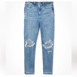 AE Strigid Ripped Mom Jean size 14S